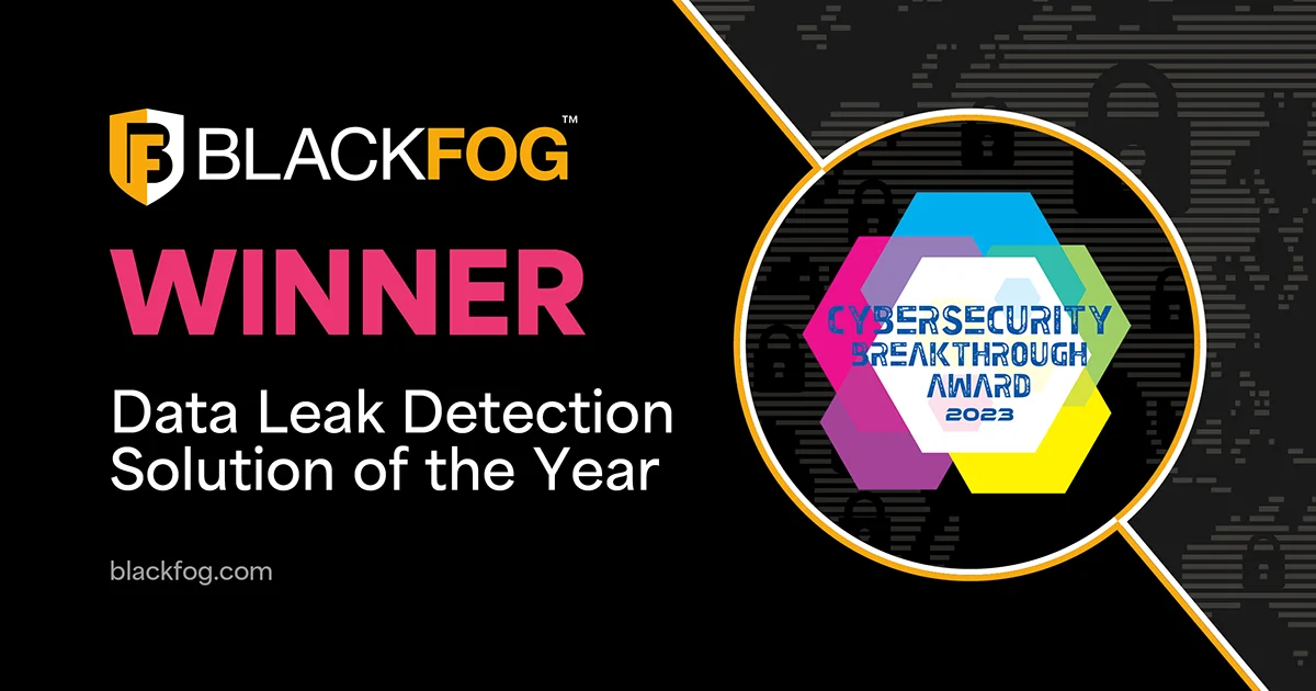 BlackFog Cybersecurity Breakthrough Award