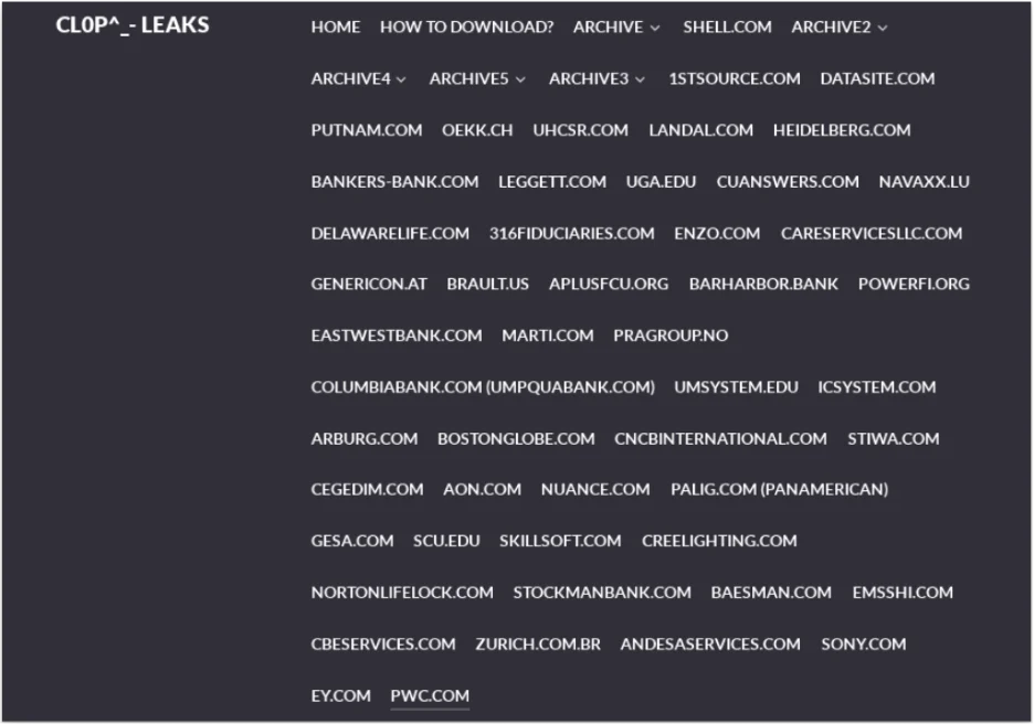 CLOP Leak Website CLOP Leak Website