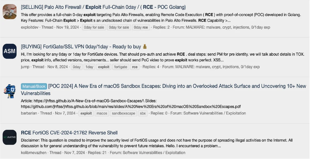 RCE Exploits Example