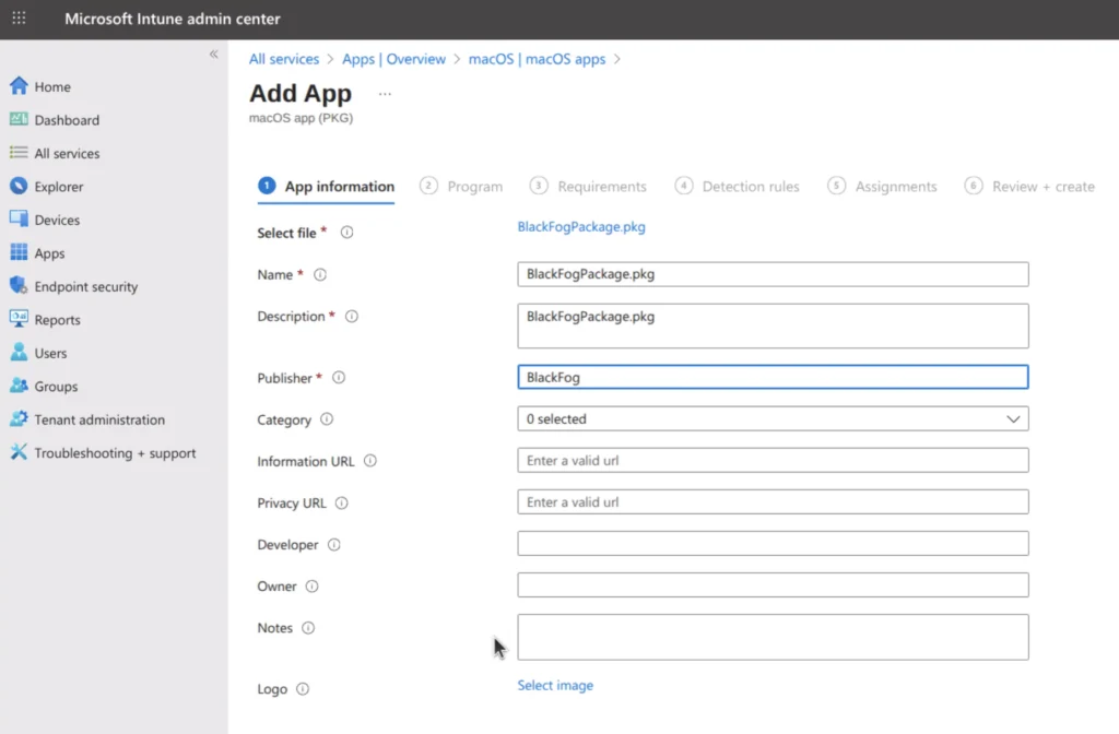 intune app info